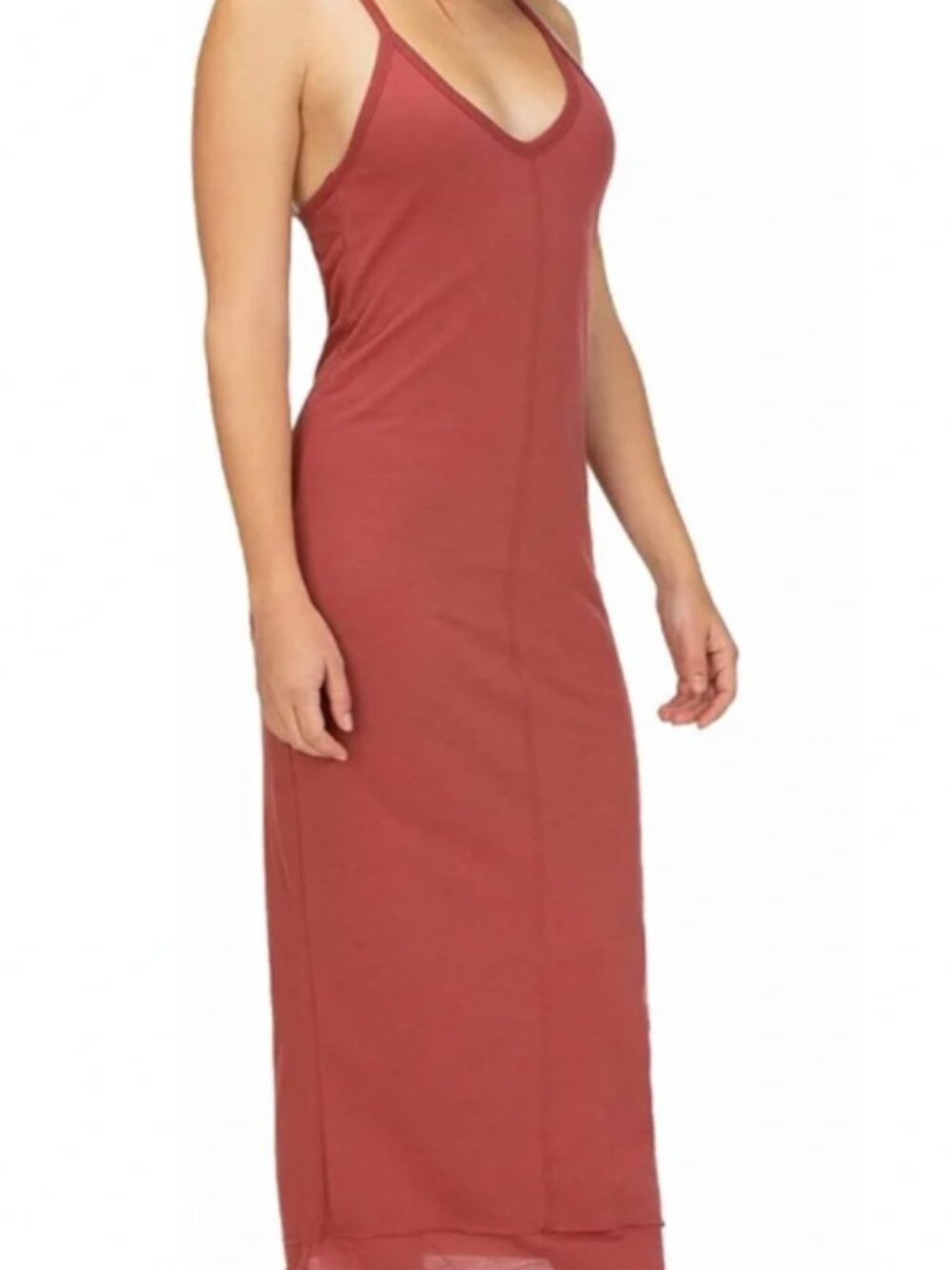 Hurley T-Back Racerback Jersey Maxi Dress